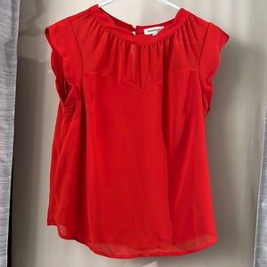 Red Monteau blouse. Size medium
